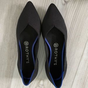 Rothy’s black the Point 8.5